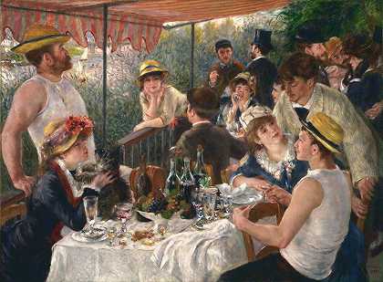 船上的午宴`Luncheon of the Boating Party by Pierre-Auguste Renoir