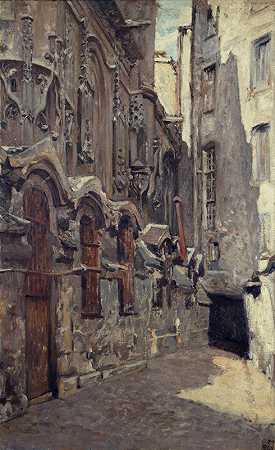 乱葬坑圣热尔瓦-圣普罗泰斯教堂`Les Charniers de léglise Saint~Gervais~Saint~Protais (1867~1908) by Henri Dabadie