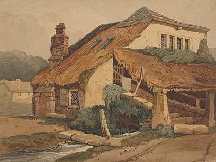 德文郡金斯顿`Kingsteignton, Devon by Samuel Prout