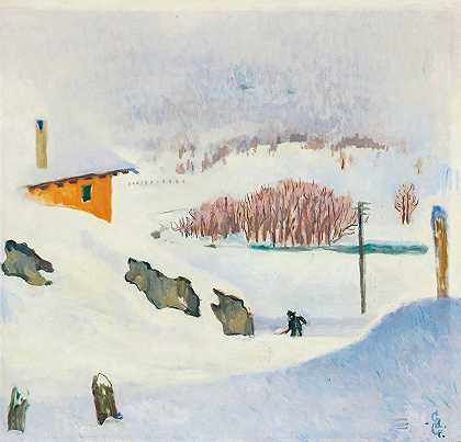 冬天`Inverno (1932) by Giovanni Giacometti