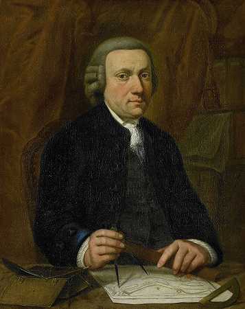 巴伦德·古德里安·阿里兹的肖像。`Portrait of Barend Goudriaan Ariesz. (1776) by Cornelis Van Cuylenburgh II