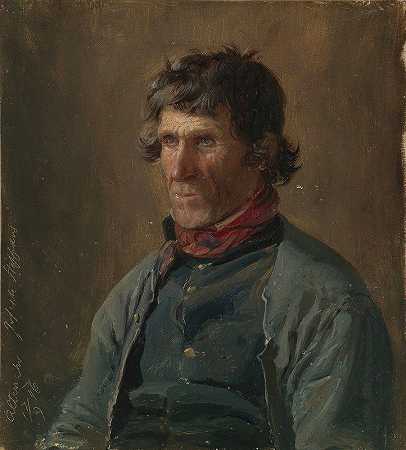 阿尔特纳尔的约瑟夫·斯特芬斯肖像`Portrait of Joseph Steffens from Altenahr (1846) by Adolph Tidemand