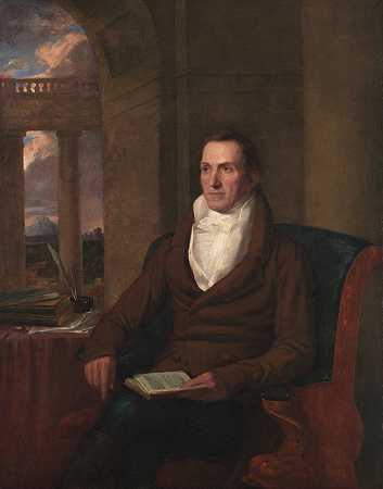 哈佛大学的威廉斯`Samuel Williams (c. 1817) by Washington Allston