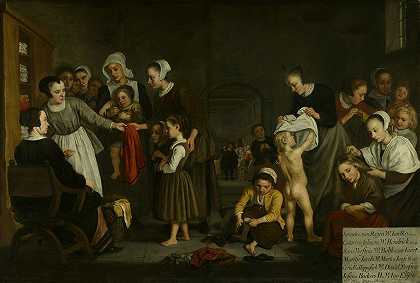 孤儿的衣服`The clothing of the orphans (1659~1660) by Jan Victors