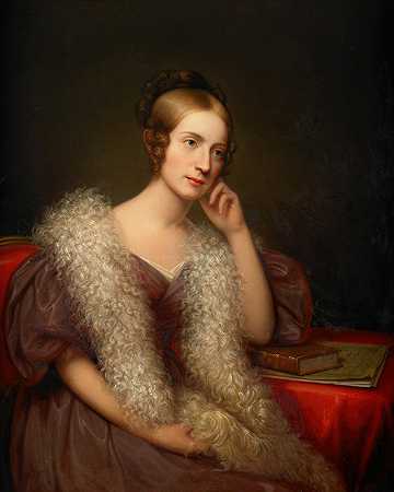 卡罗琳·路易莎·普拉特·巴特利特`Caroline Louisa Pratt Bartlett (1835~36) by Rembrandt Peale