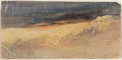 黎明时分的云彩`Clouds at Dawn by James Hamilton Shegogue