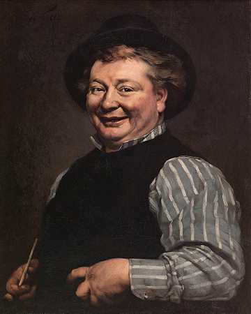 喜剧演员道布雷肖像`Portrait du comédien Daubray (1875) by André Gill