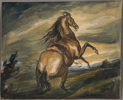 养马`Rearing Horse (1817) by Sir Edwin Henry Landseer