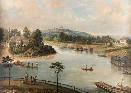 克拉科夫风景`View of Krakow (1876) by Saturnin Świerzyński
