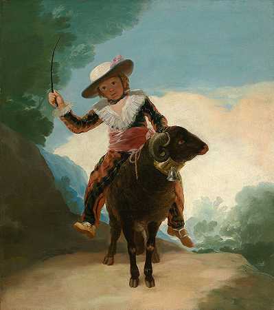 公羊上的男孩`Boy on a Ram (1786) by Francisco de Goya