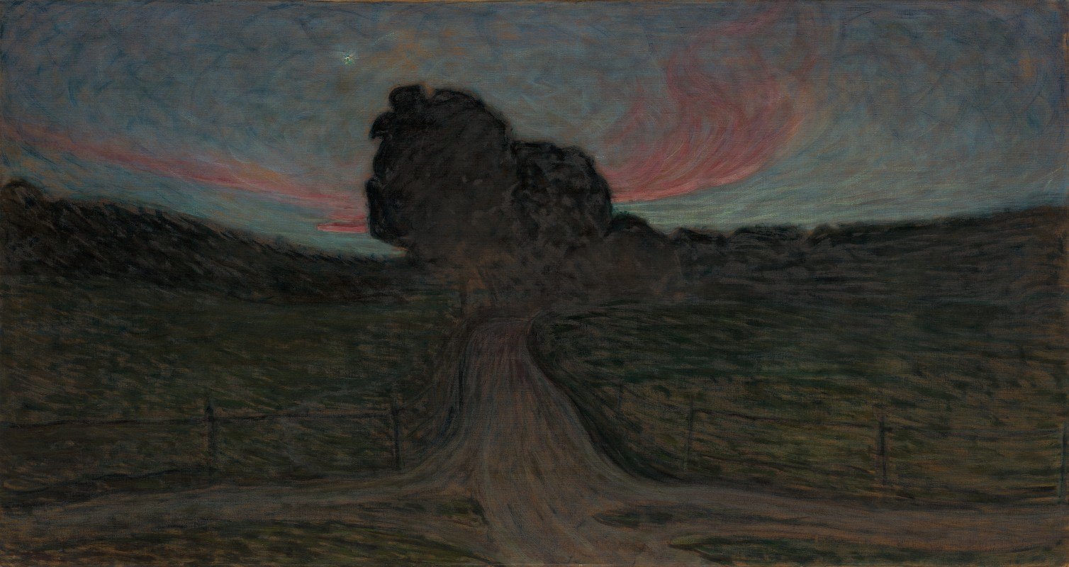 晚上的心情`Evening Mood~Lidingö (1900) by Eugène Jansson