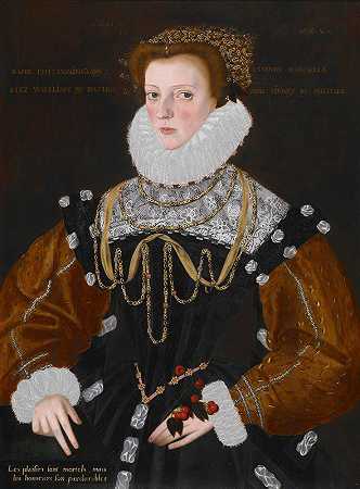 菲利帕·科宁斯比夫人`Lady Philippa Coningsby (1578) by George Gower