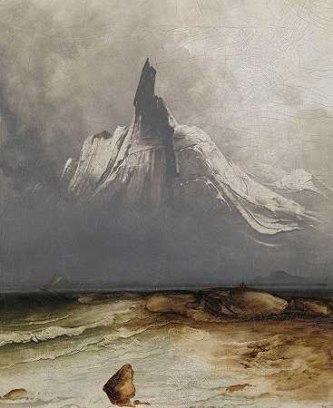 雾中的斯蒂丁`Stetind in Fog (1864) by Peder Balke