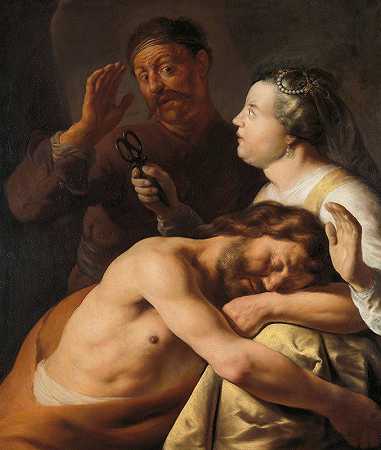 参孙和黛利拉`Samson and Delilah (1630 ~ 1635) by Jan Lievens