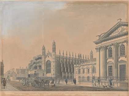 剑桥大学国王学院教堂`Cambridge University; Kings College Chapel (1798) by Thomas Malton the Younger