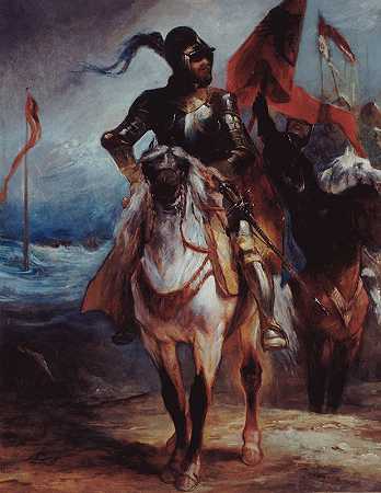 骑士带领他的军队`Chevalier conduisant son armée (19th century) by Edouard-Alexandre Odier