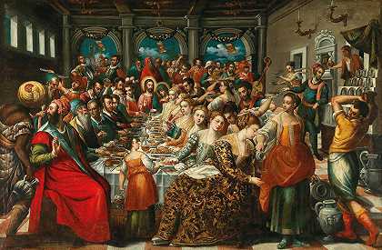 卡纳的婚宴`The Wedding Feast at Cana (16th Century) by Venetian School