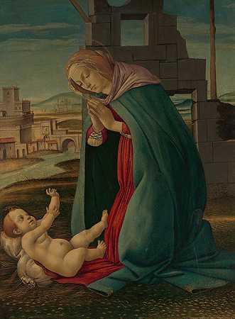 基督降生记`The Nativity (late 15th century) by Workshop of Botticelli
