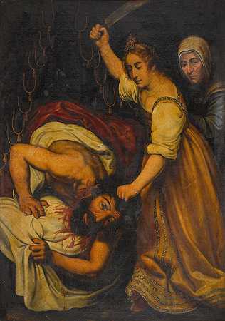 朱迪斯与赫罗弗尼斯`Judith and Holofernes by Follower of Caravaggio
