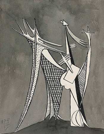 抽象的`Abstrait (1941) by Julio González