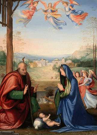 基督降生记`The Nativity (1504~07) by Fra Bartolomeo