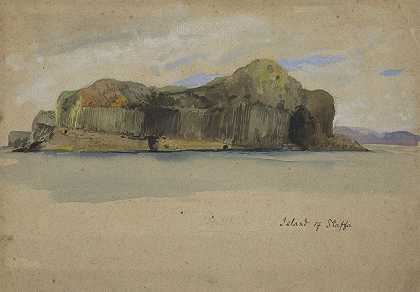 斯塔法岛`Island of Staffa by Edwin Austin Abbey