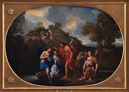 基督的洗礼`The Baptism of Christ (1638 – 1694) by Filippo Lauri