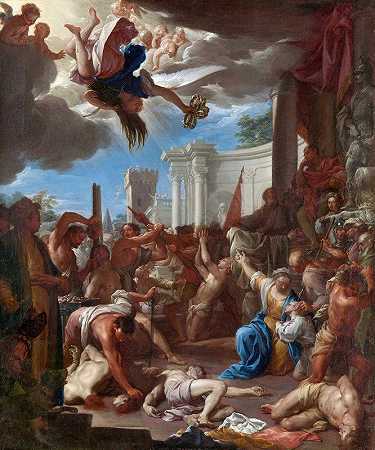圣费利西蒂七个儿子的殉难`The Martyrdom of the Seven Sons of Saint Felicity (1709) by Francesco Trevisani