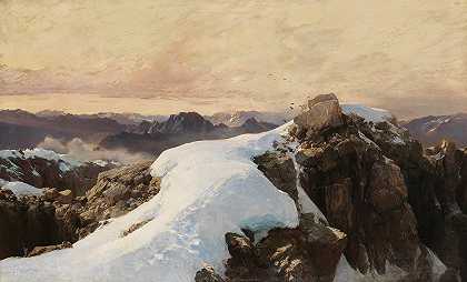 明天在山上`Morgen auf Bergeshöhe (1893) by Edward Theodore Compton