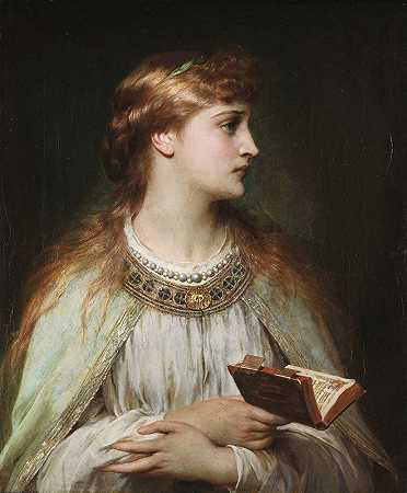 奥菲莉亚`Ophelia (ca 1864) by Thomas Francis Dicksee