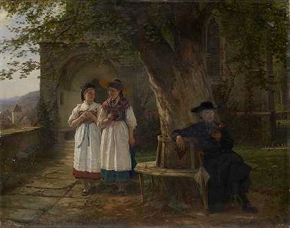 无意认罪`Unintentional Confession (1881) by Benjamin Vautier The Elder