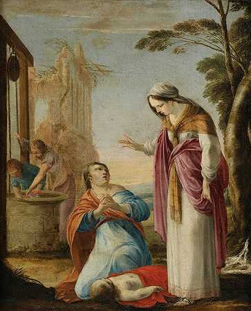 匈牙利圣伊丽莎白的奇迹`The Miracle of St. Elizabeth of Hungary by Laurent de la Hyre