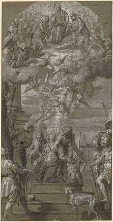 圣贾斯汀娜的殉难`The Martyrdom of Saint Justina (1575) by Paolo Veronese