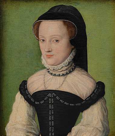 德查蒂隆夫人画像`Portrait of Madame de Châtillon (1560~1565) by Corneille de Lyon