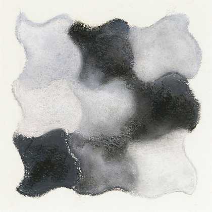 抽象的灰色、黑色和白色`Abstraktion In Grau, Schwarz Und Weiss by Augusto Giacometti