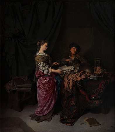 二人组`The Duo (1663) by Cornelis Pietersz. Bega