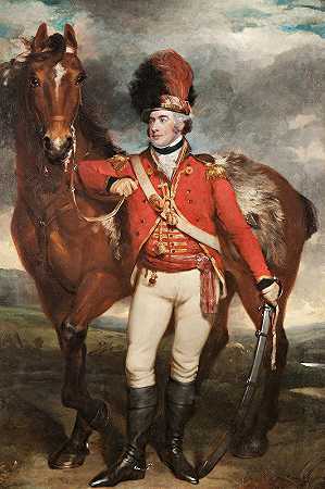 O少校忠诚科克军团的谢伊`Major OShea of the Loyal Cork Legion (1798) by Martin Archer Shee