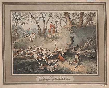 ;为幸福的人，谁是最爱旋转的人`For happy he who tops the wheeling chace (1794) by Samuel Howitt