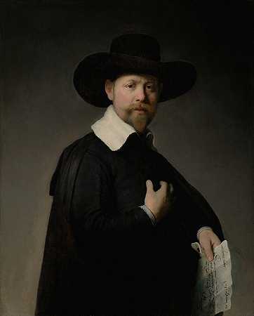马丁·洛登肖像`Portrait of Marten Looten (1632) by Rembrandt van Rijn