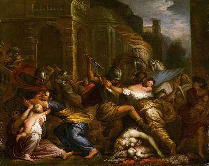 对无辜者的屠杀`The Massacre Of The Innocents by Giovanni Battista Merano