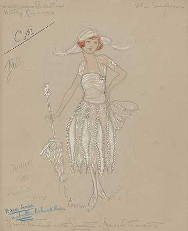 桑德森小姐`Miss Sanderson (1920 ~ 1921) by Helen Marguerite O;Kane
