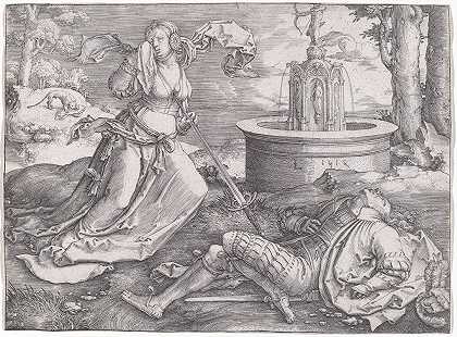 皮拉摩斯和提斯比`Pyramus and Thisbe (1514) by Lucas Van Leyden