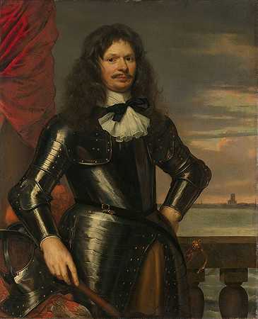约翰·范·博蒙特。荷兰卫队上校和登·布里埃尔指挥官`Johan van Beaumont. Colonel in the Holland guards and commander of Den Briel (1661) by Jan Mijtens