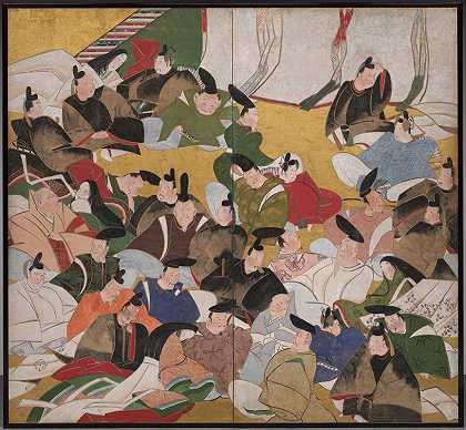 三十六位不朽的诗人`Thirty~Six Immortal Poets (mid 1700s) by Tatebayashi Kagei