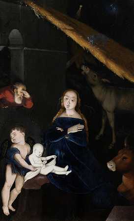 基督降生记`The Nativity (ca. 1525 – 1530) by Hans Baldung
