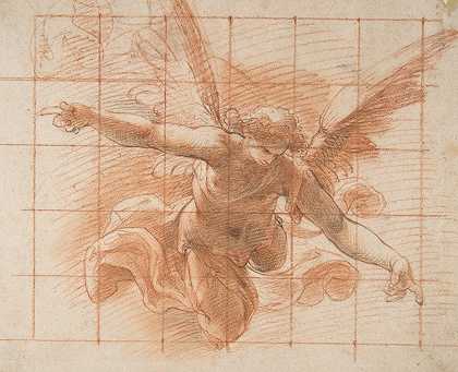 飞行天使`Flying Angel (1553–1626) by Cristoforo Roncalli