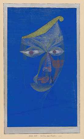 东方人的肖像（东方人的肖像）`Bildnis eines Asiaten (Portrait of an Oriental) (1924) by Paul Klee