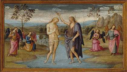 基督的洗礼`The Baptism of Christ (1500~05) by Pietro Perugino