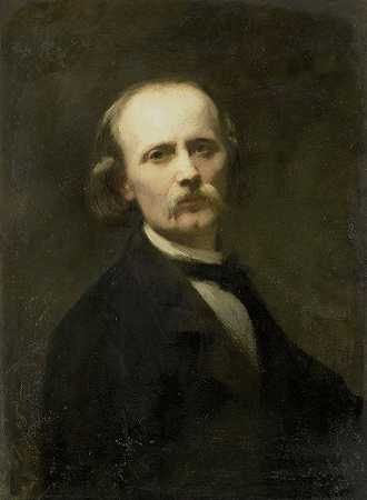自画像`Self~Portrait (1869) by Johann Georg Schwartze