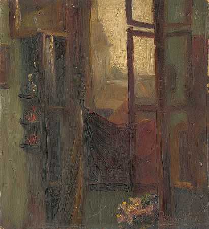 Ľudovít Pitthordt摄`Window (1910) by Ľudovít Pitthordt
